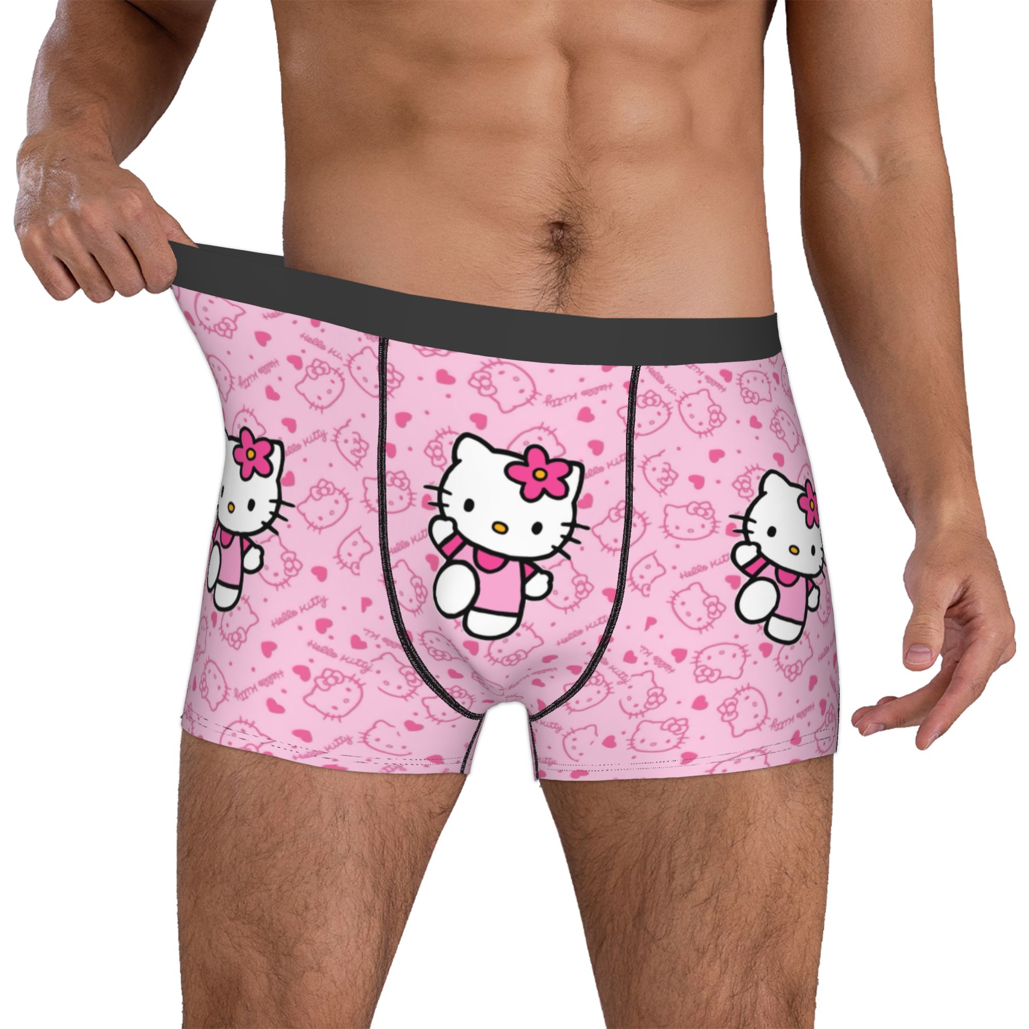 Boyshort Underwear - Dziewczęce majtki z kotkiem, męskie bokserki