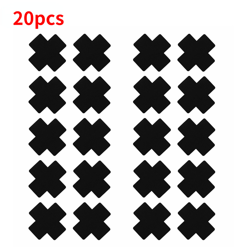 Nipple Cover Pasties - 20 szt. czarnych, samoprzylepnych, jednorazowych satynowych